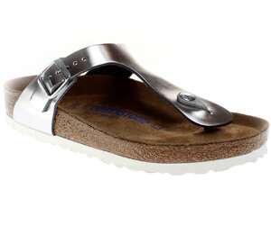 birkenstock gizeh soft footbed silver