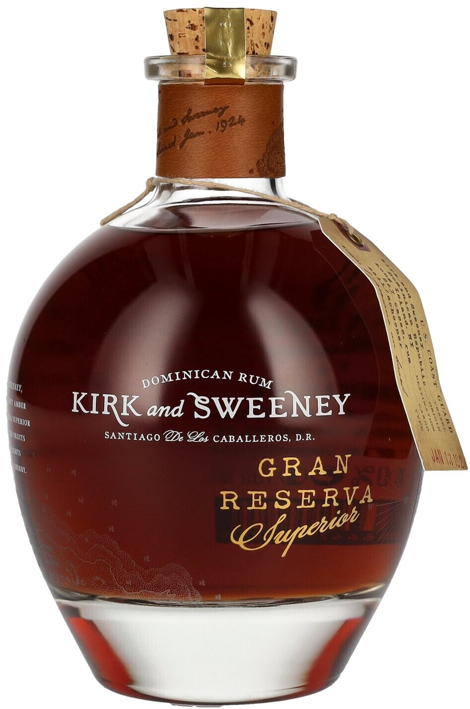 Kirk & Sweeney Dominican Rum 23 ans 0,7 L 40 %