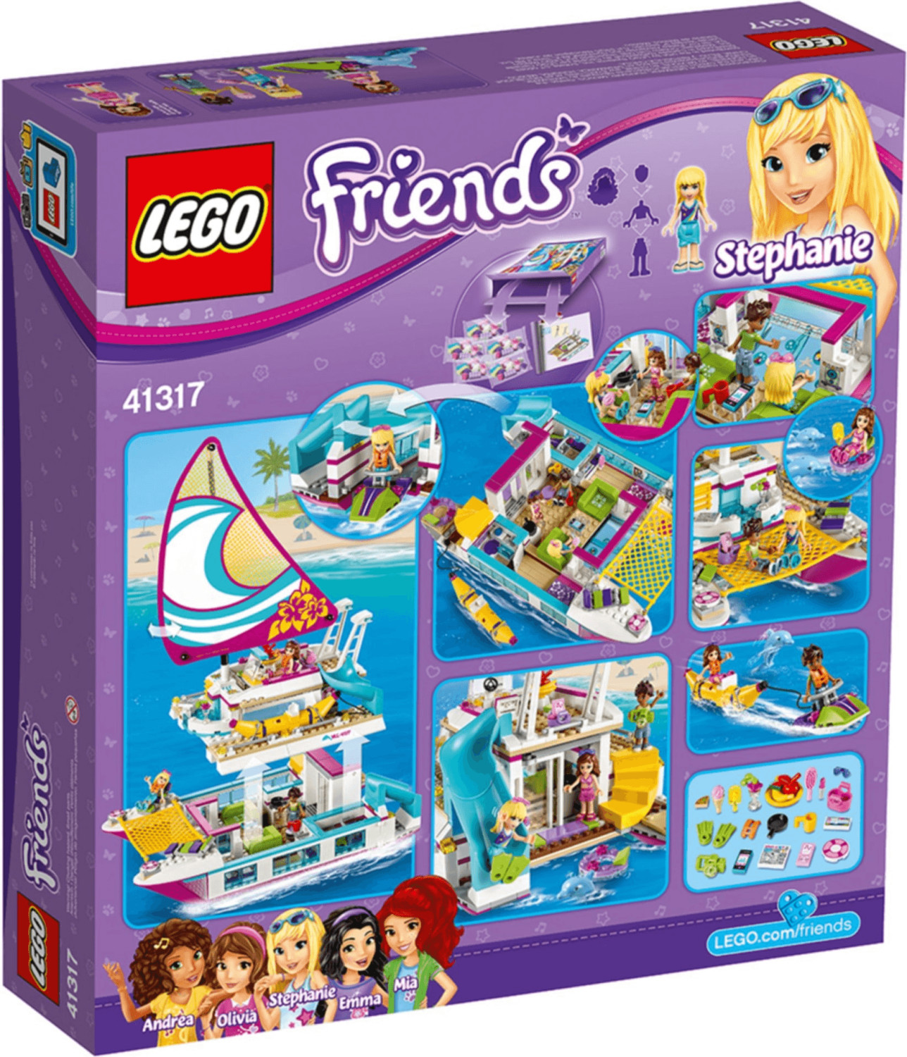 Lego uk 41317 sunshine catamaran shop construction toy