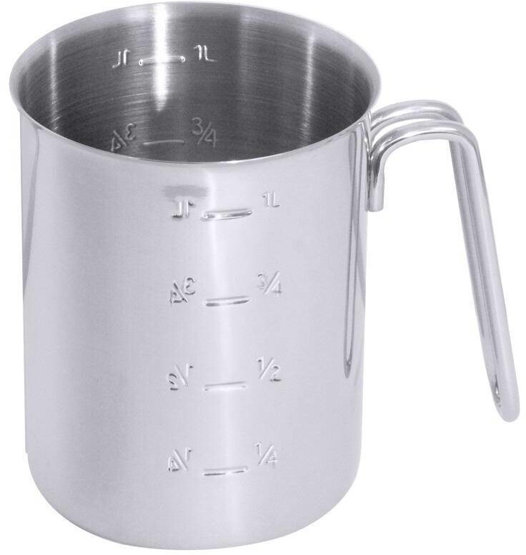 Contacto Verre doseur en inox 1 l