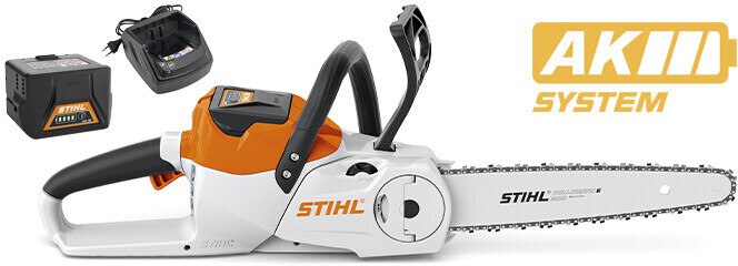 Stihl Tronçonneuse sans fil MSA 140 C-B (avec batterie et chargeur)