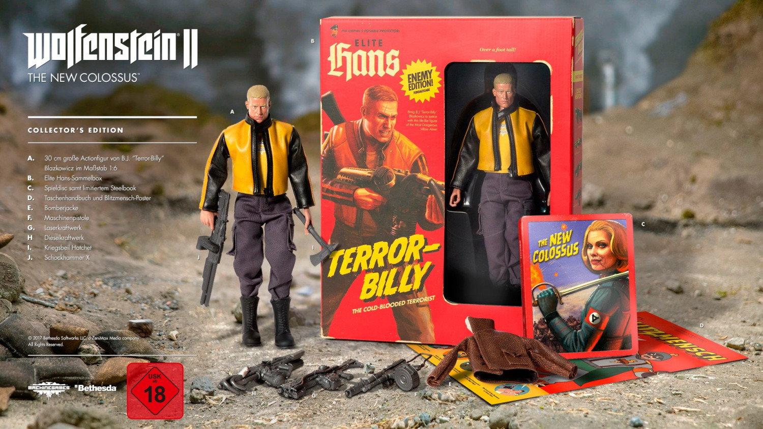 Wolfenstein 2: The New Colossus - Collector's Edition (PS4)