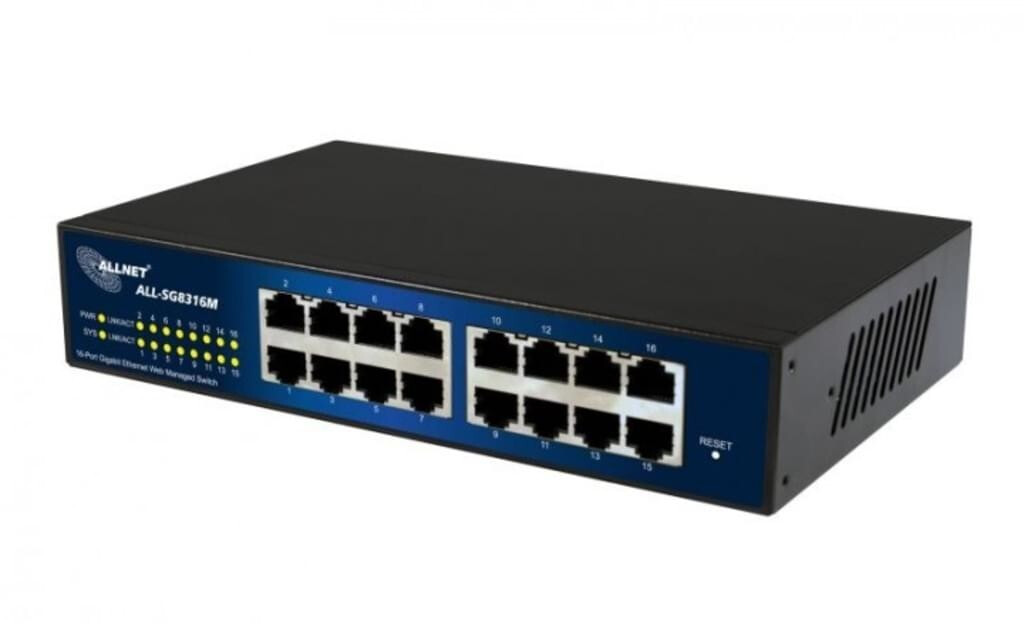Allnet 16-Port Gigabit Switch (ALL-SG8316M)