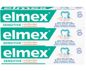 ELMEX Dentifrice sensitive haleine fraîche 2x75ml pas cher 