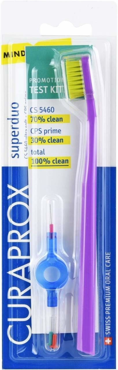 Curaden Superduo CS5460 Toothbrush + 3 CPS Interdental Brush