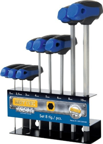 Heyco Jeu de 8 tournevis hexagonaux (50813380080)