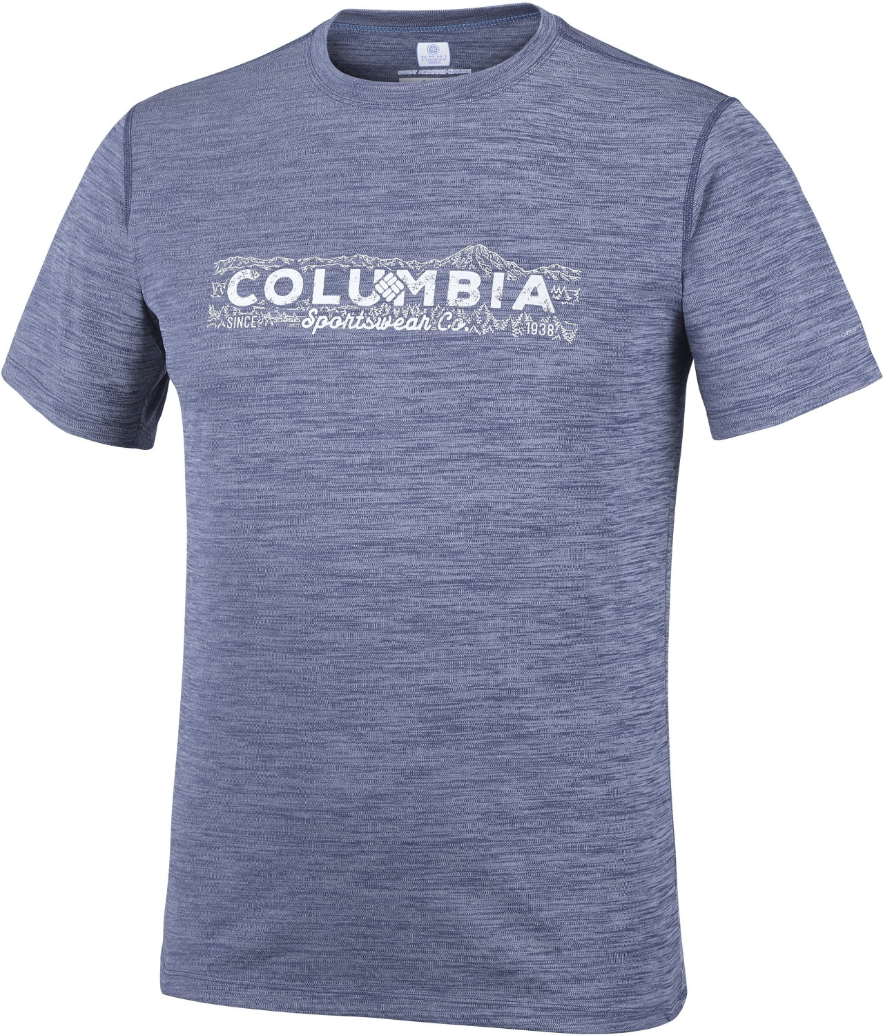 Columbia Zero Rules Short Sleeve T-Shirt grey/blue/black