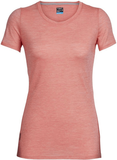 Icebreaker Women's Sphere Low Crewe T-Shirt red/beige