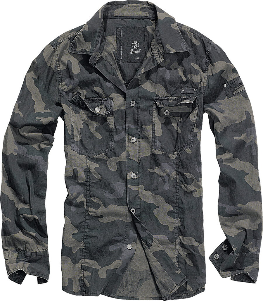 Brandit Slim-Fit Shirt (4005/4) darkcamo
