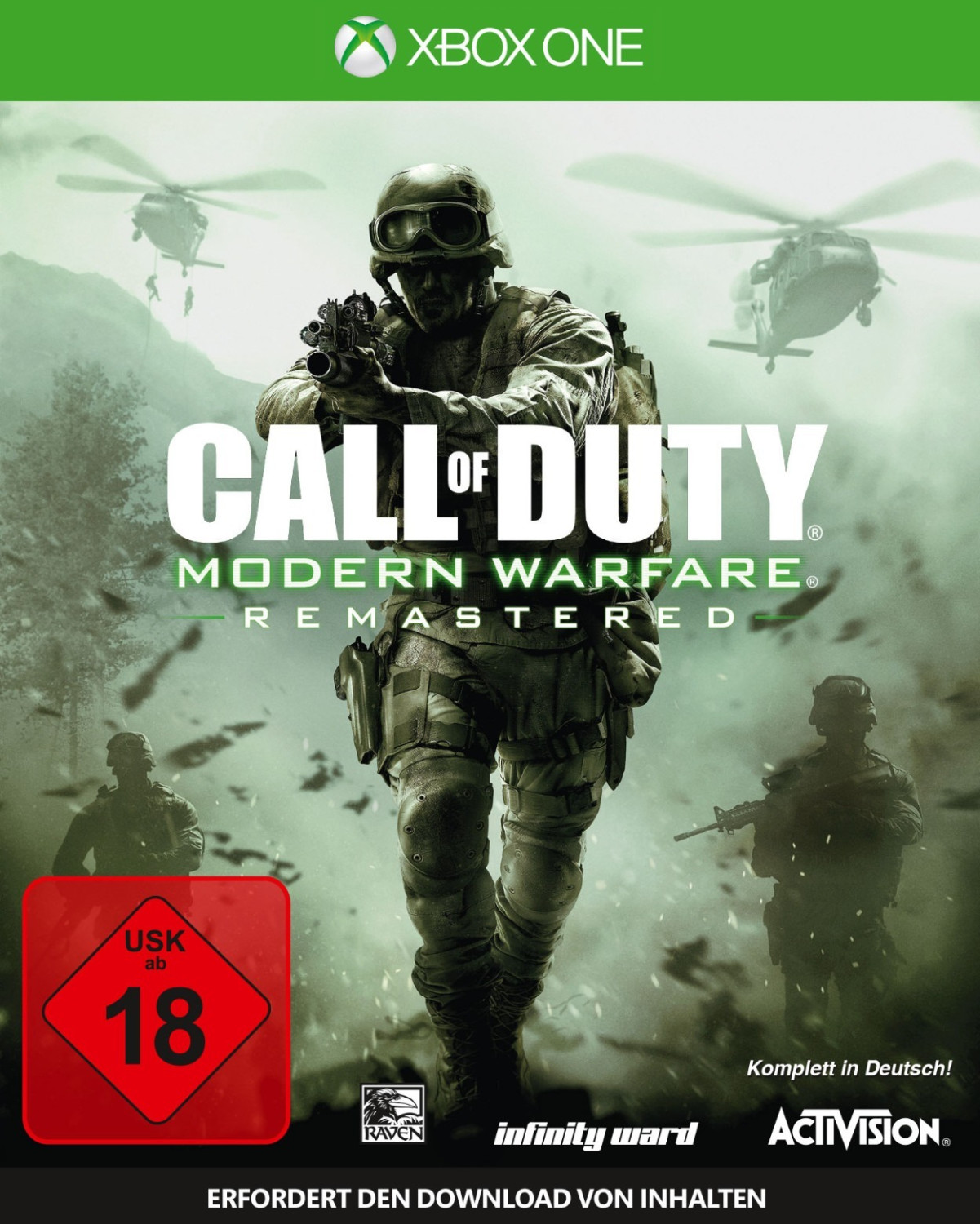 call of duty modern warfare xbox one download size