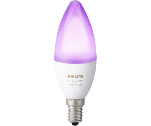 Philips Hue White And Color Ambiance Lot de 2 Ampoules Smart Culot E14 5,3 W Bluetooth Blanc à Coloré Smart Button Bouton Télécommande Intelligent Connecté Variateur de Lumière 