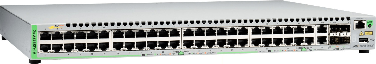 Allied Telesis 48-Port Gigabit PoE Switch (AT-GS948MPX)