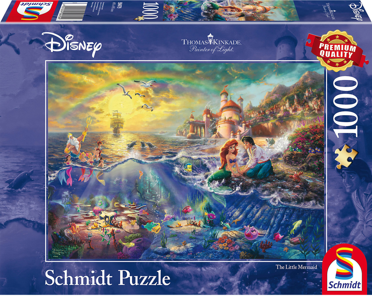 Puzzle 1000 pièces : La Belle et la Bête, Disney - Schmidt - Rue
