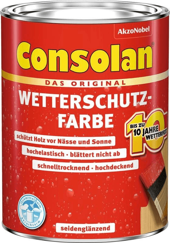 Consolan Wetterschutz-Farbe 2,5 l Anthrazitgrau