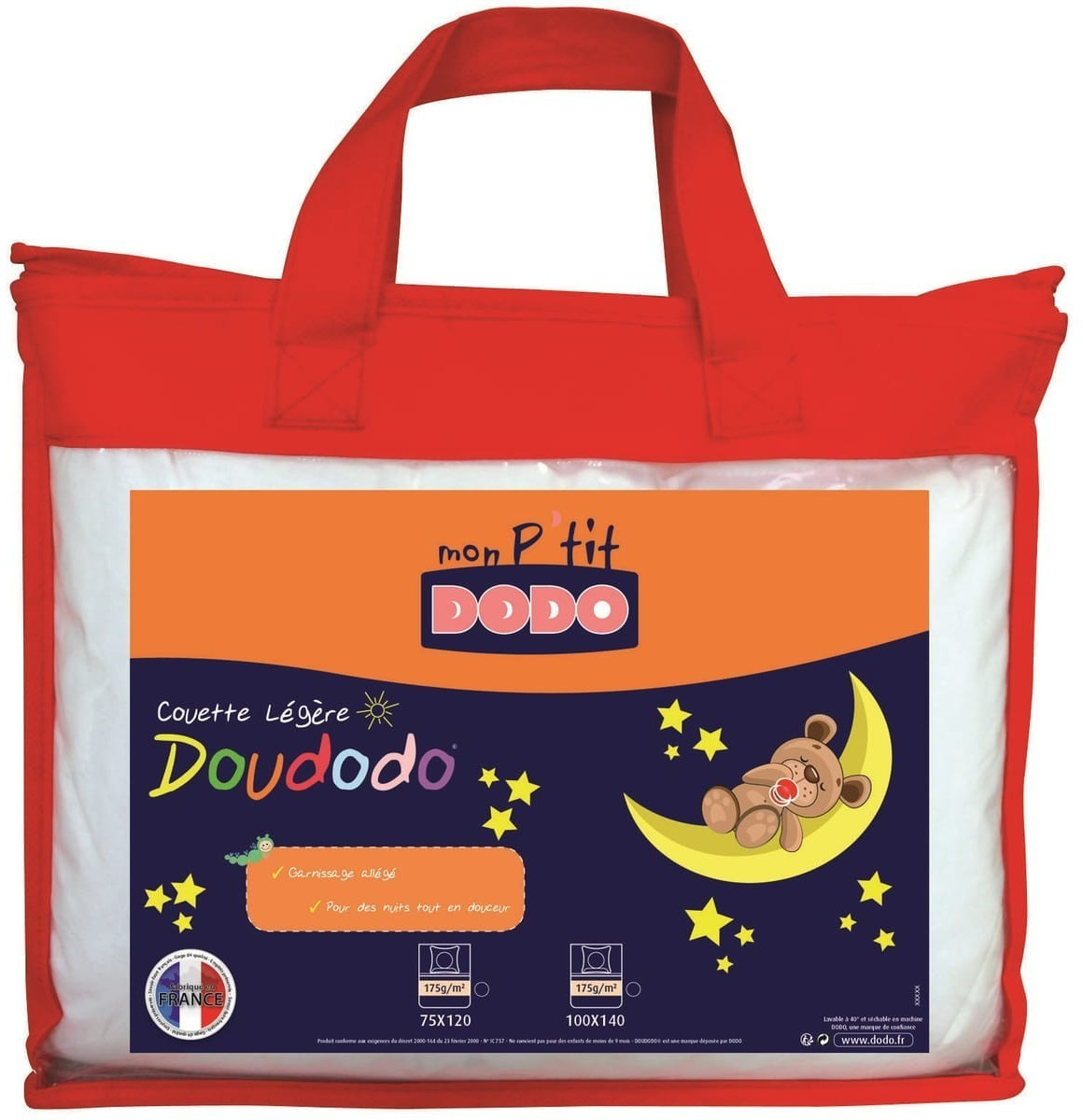 DODO Couette légère Doudodo 100 x 140 175 g/m²