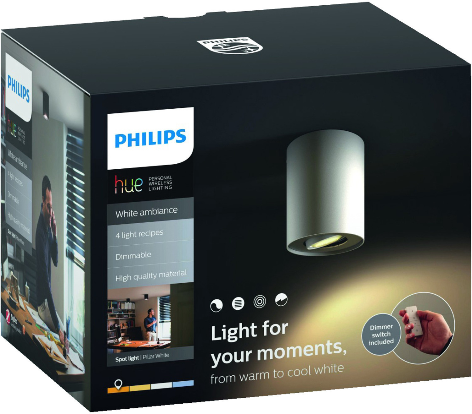 Philips Connected Luminaires Pillar hue Erweiterung weiß (56330/31/P8