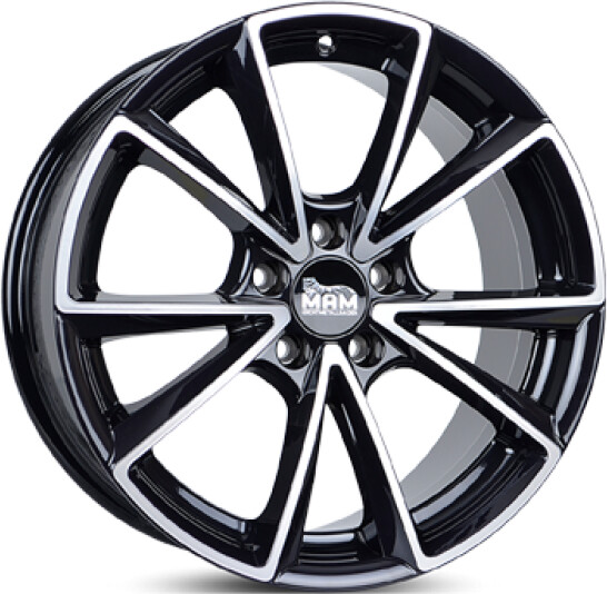MAM A5 (8.5x20) black front polish