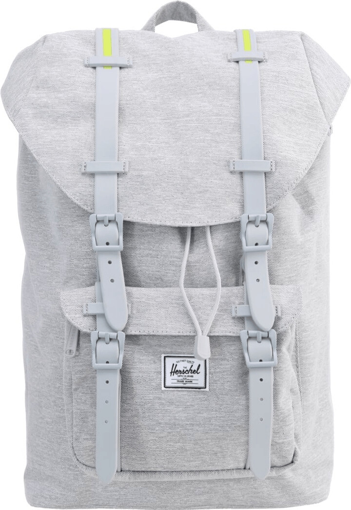 Herschel Little America Backpack Mid-Volume light grey crosshatch/light grey rubber