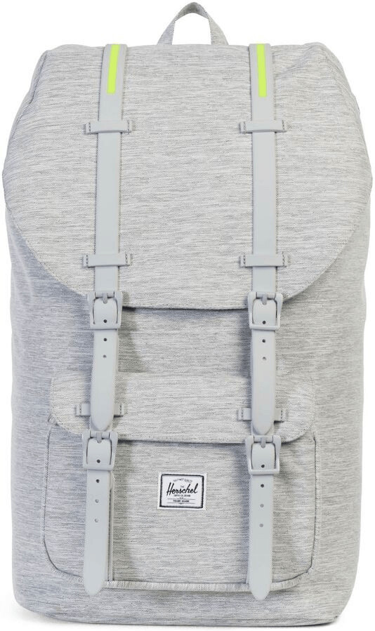 Herschel Little America Backpack light grey crosshatch/grey rubber (01460)
