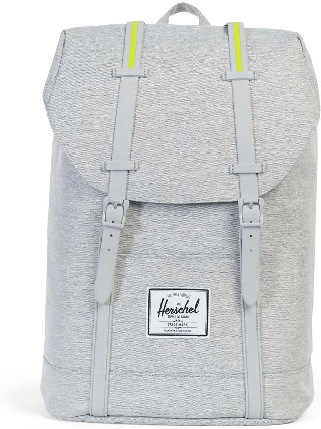 Herschel Retreat Backpack light grey crosshatch/light grey rubber