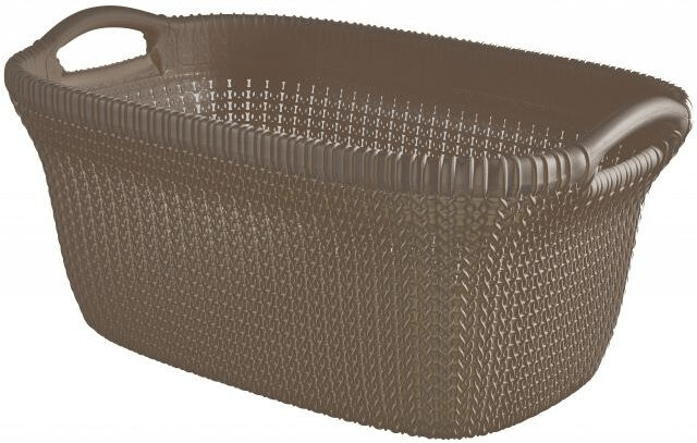 Curver Panier à linge KNIT 40 litres marron