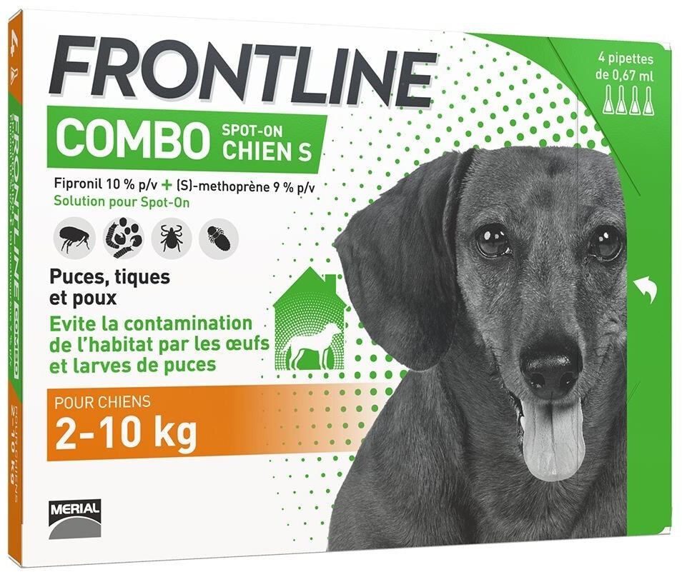 Frontline Combo Spot on chien S 4 pipettes