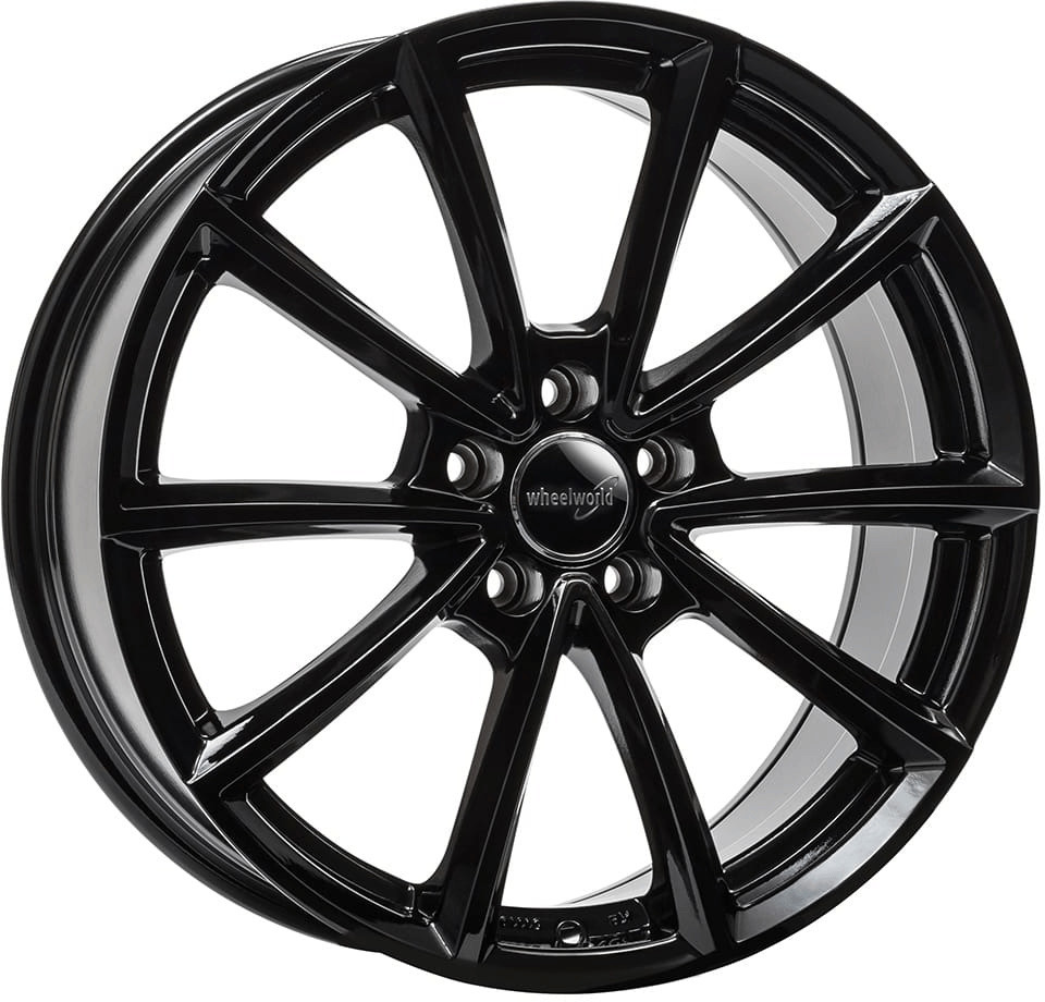 Wheelworld WH28 (8x19) noir brillant laqué