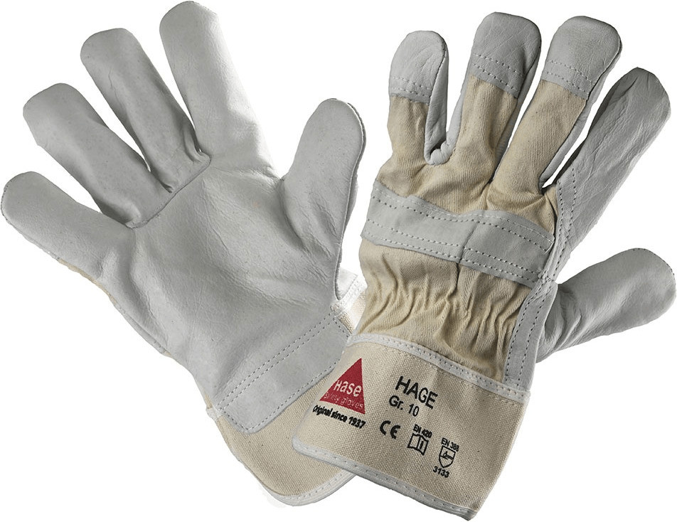 Hochwertige Forst-Handschuhe aus Rindvollleder, 6,90 €