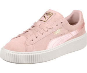 puma – sneaker aus wildleder und satin mit plateau in rosa puma – sneaker aus wildleder und satin mit plateau in rosa