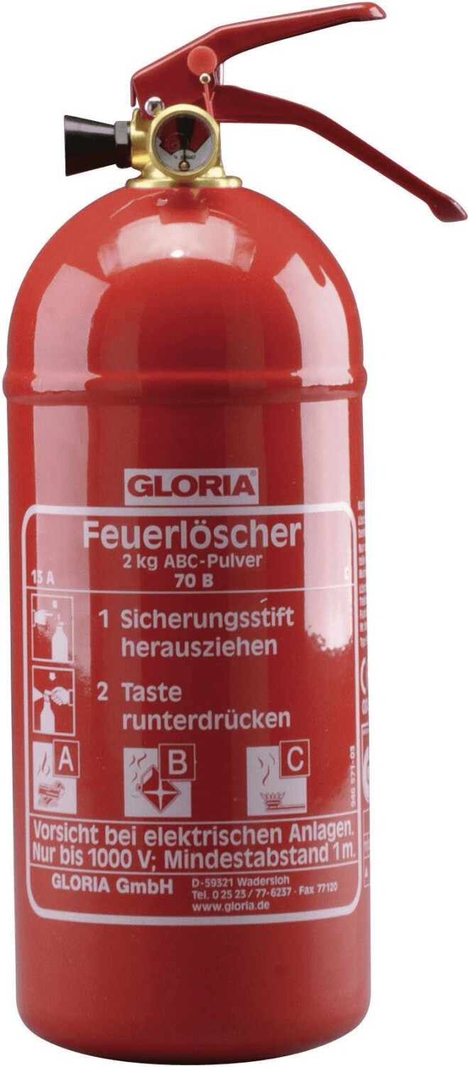Feuerlöscher Gloria 1 KG ABC P1DB