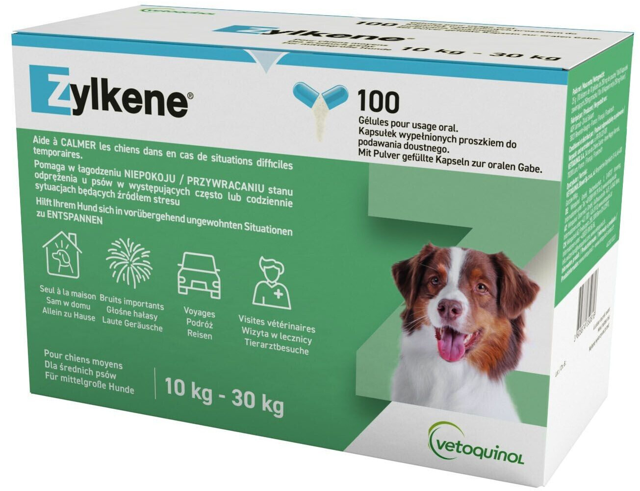 Vetoquinol Zylkène 225 mg pour chiens 100 gélules