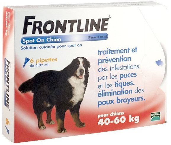 Frontline Spot on chien XL 6 pipettes