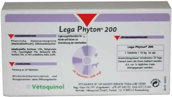 Vetoquinol Legaphyton 200 (24 comprimés)