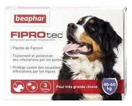 Beaphar Fiprotec chien très grand 3 pipettes