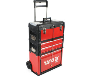 YATO Chariot a boîtes a outils avec 3 tiroirs 52x32x72 cm pas cher