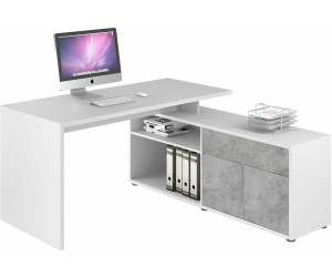 Maja Eck Schreibtisch 4020 Weiss Steinoptik Ab 275 08