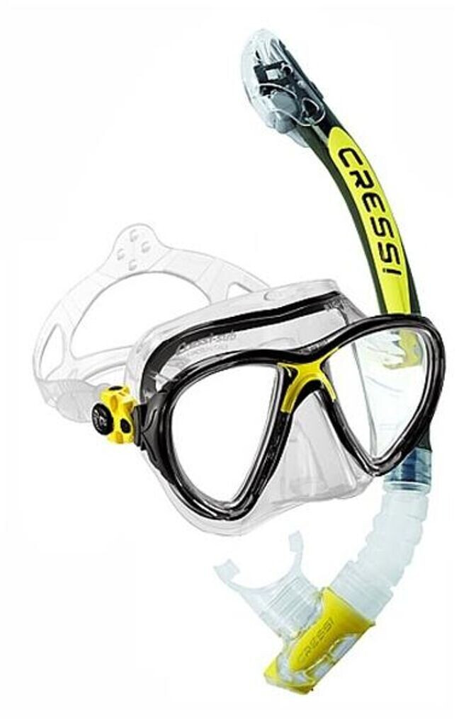 Cressi Big Eyes Evolution & Alpha Ultra Dry yellow