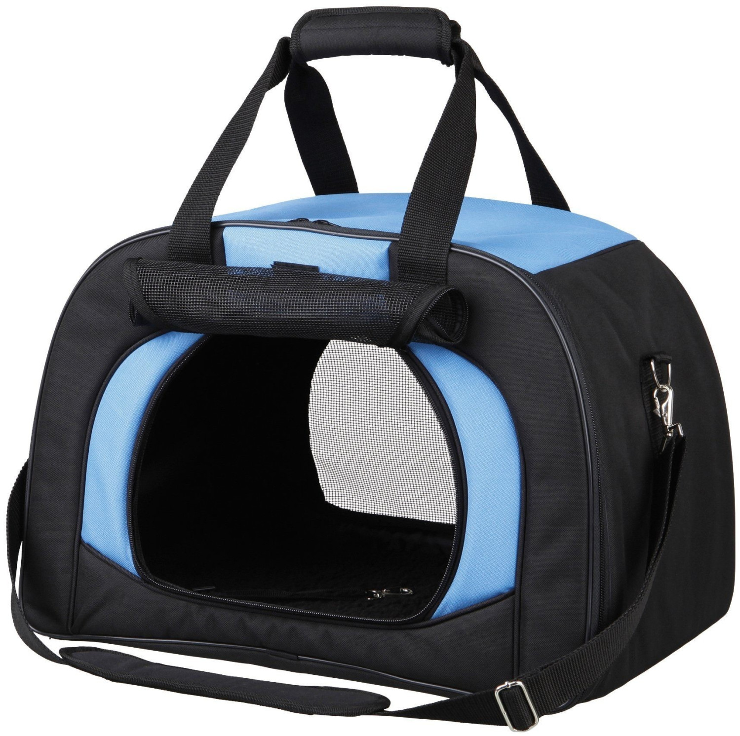 Photos - Pet Carrier / Crate Trixie Dog Bag Kilian Black/Blue 