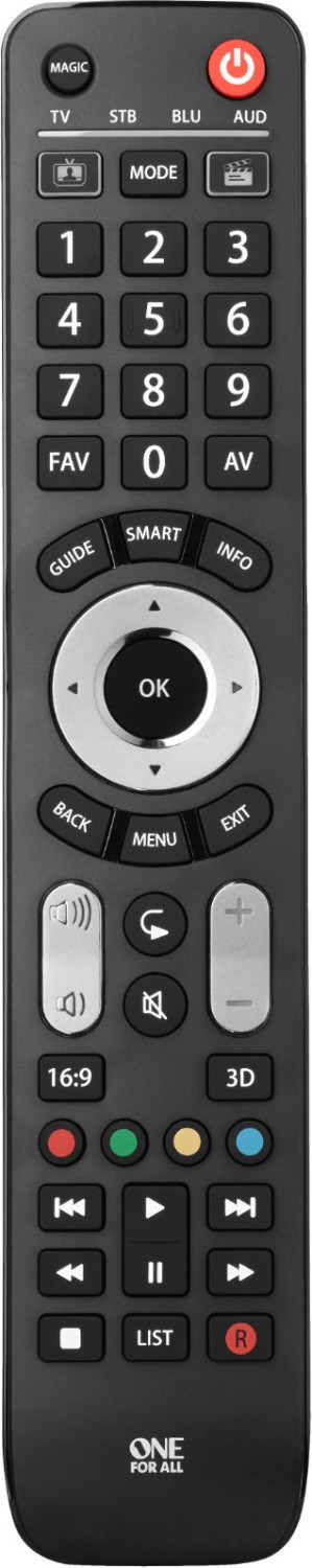 ONE FOR ALL URC 1240 Télécommande 4 en 1 - TV / DVD - Blu-Ray / Décodeur /  Home-cinéma - Audio - Cdiscount TV Son Photo