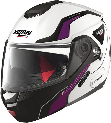 Nolan N90-2 Straton blanc/noir/violet