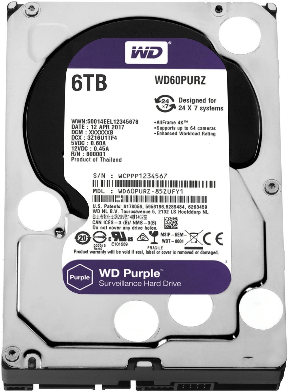 オリジナル  6TB SATA Purple Digital Western (WD60PURZ) idealo.de  bei Preisvergleich | € 168,19 ab 内蔵型ハードディスクドライブ