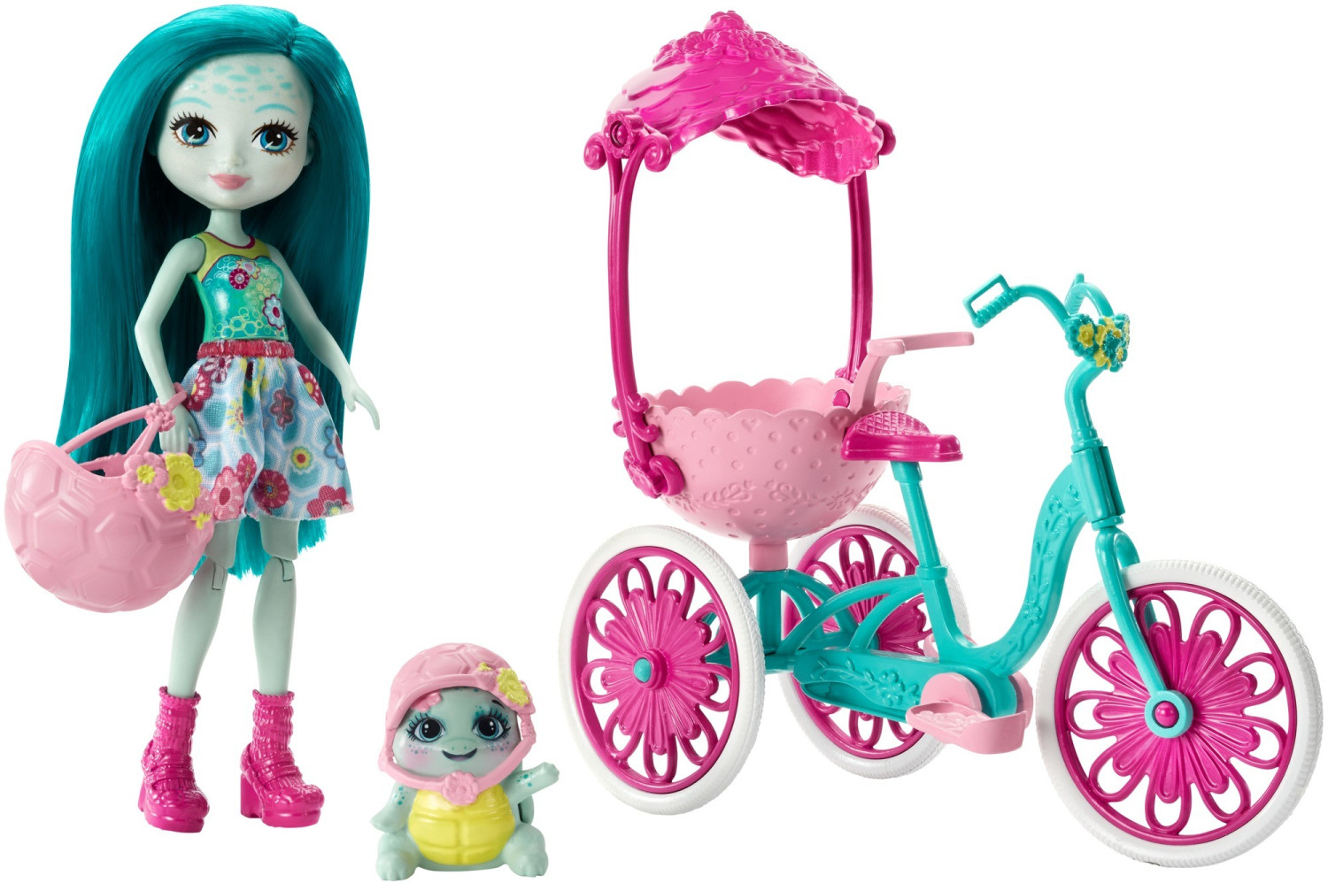 Enchantimals Coffret - Taylee Tortue sortie à vélo