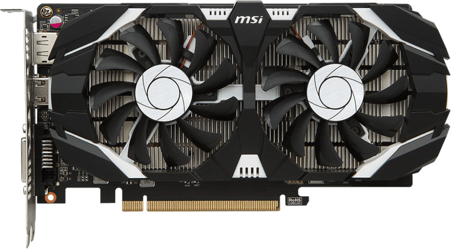 MSI GeForce GTX 1050 Ti 4GT OC 4096 Mo GDDR5