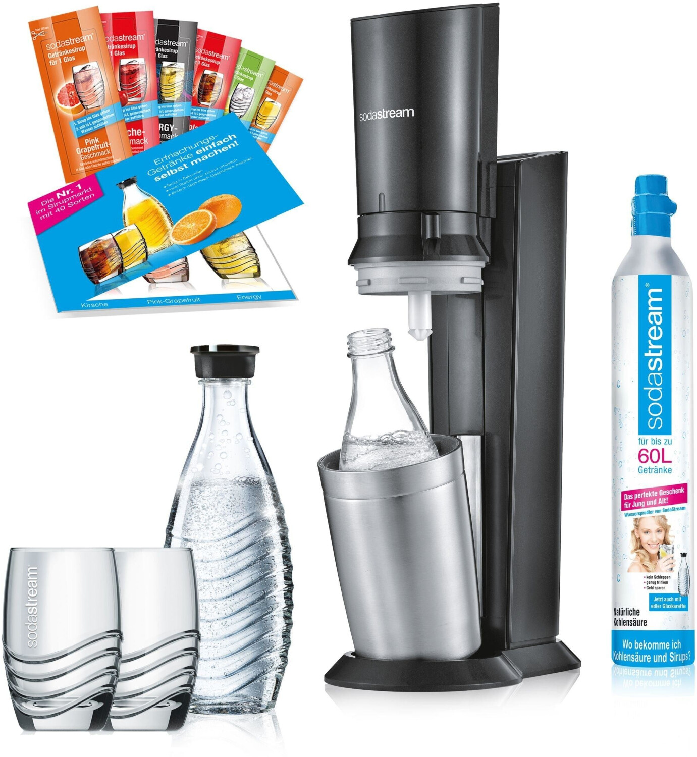SodaStream Crystal 2.0 Pack promo titane