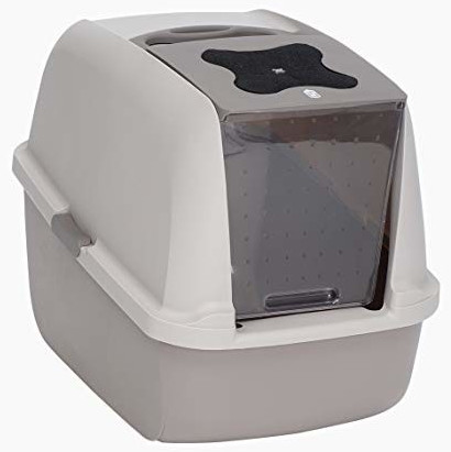 Catit Bac à litière pour chat Cat Litter with Roof Large grey Catit Bac à litière pour chat Cat Litter with Roof Large grey