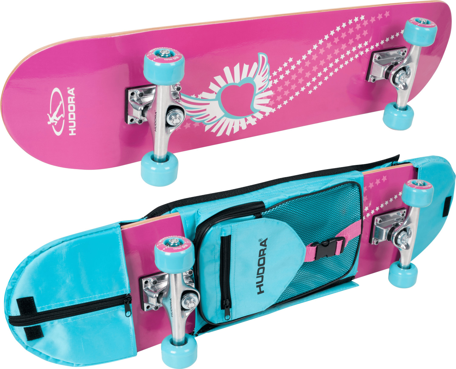 Hudora Skateboard Wonders ABEC 3 with Backpack