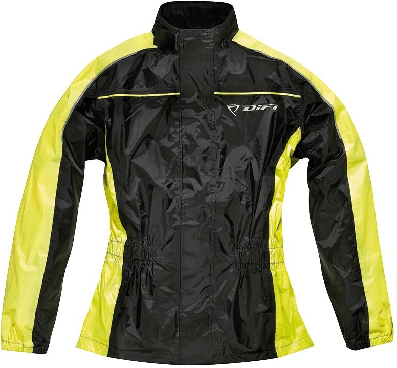 DiFi Veste de pluie Bristol noir/jaune