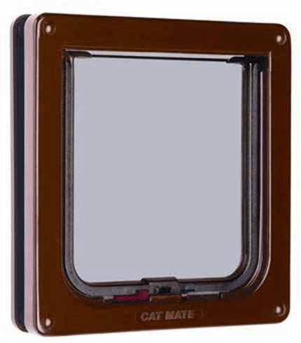Pet Mate Chatière verrouillable marron (304b)