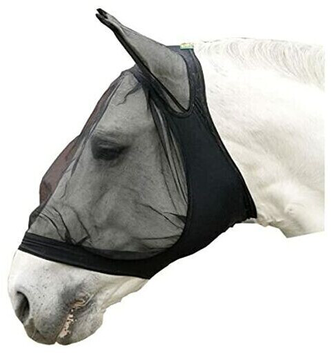 USG United Sportproducts Masque anti-mouches avec protection des oreilles et des naseaux noir Pony