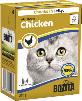 Bozita Bouchées en gelée au poulet (6x370 g)